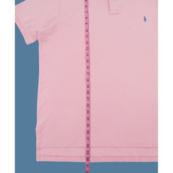 Polo Ralph Lauren Polo Shirt Men’s XL Pink Custom Fit Blue Pony Logo Short Sleev - Picture 6 of 13